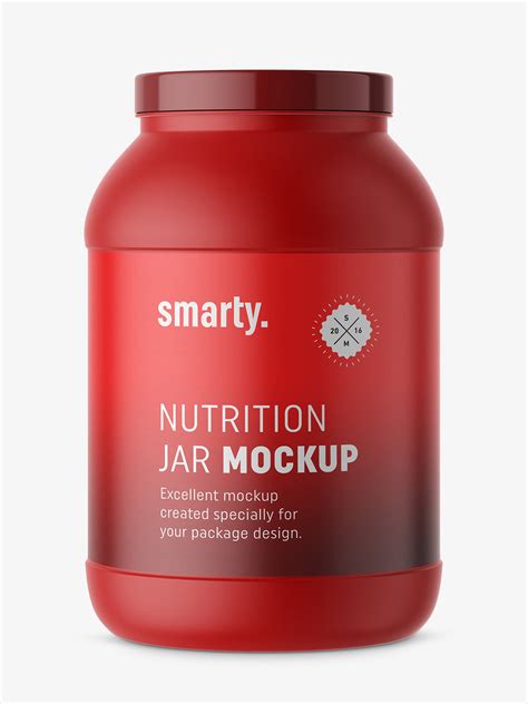 big matt nutrition jar mockup smarty mockups