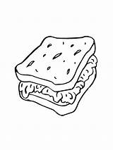 Sandwich sketch template