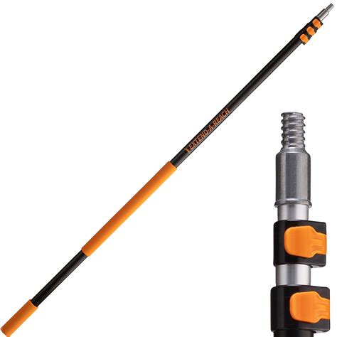 buy   ft telescopic extension pole  twist  metal tip lightweight  sturdy