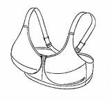 Bra Drawing Sports Sketch Patents Coloring Pages Patent Template Getdrawings Nursing sketch template
