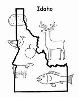 Idaho Coloring State Outline Map Pages History Printable Printables Usa States Print Travel Pennsylvania Go Next Back Popular sketch template