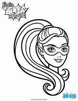 Barbie Coloring Pages Super Mask Hero Printable Para Spy Party Squad Princess Power Hellokids Birthday Clipart Visit Getdrawings Head Clipartmag sketch template