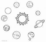 Sonnensystem Ausmalbilder Planeten Malvorlagen Dibujo Coloringfolder sketch template