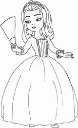 Princesa Princesas sketch template