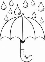 Coloring Raindrops Clipart Rain Pages Drops sketch template