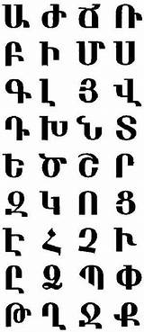 Armenian Alphabet Language Choose Board sketch template