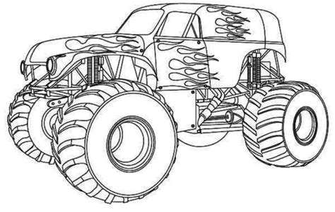 monster truck coloring pages  print