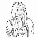 Lavigne Bekende Canadese Popster Mensen sketch template