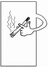 Cigarro Cigarrillo sketch template