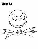 Jack Skellington Christmas Draw Nightmare Before Drawing Halloween Step Easy Drawings Coloring Pages Sketch Wreath Skeleton Decorations Cool Trace Easydrawingtutorials sketch template