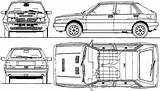 Lancia Delta Integrale Blueprints Evo 1991 Hatchback Blueprint Clipart Car Clipground sketch template