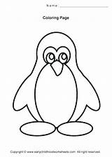 Coloring Pages Penguin Kids Simple Easy Printable Outline Color Basic Penguins Cartoon Christmas Emperor Drawing Chinstrap Cute Getdrawings Getcolorings Car sketch template