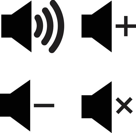 sound button set icons sound    volume    mute
