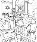 Kids Isaiah Synagogue Jeremiah Colouring Teachings sketch template
