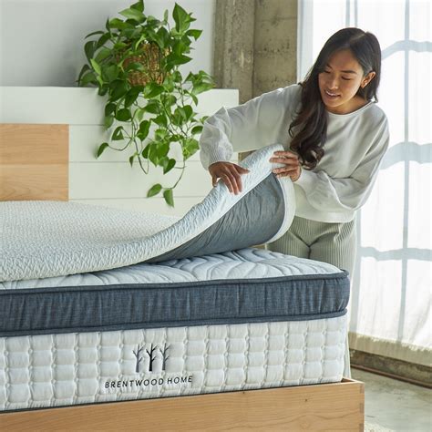 memory foam mattress topper  cooling gel  biofoam brentwood home