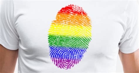 Rainbow Fingerprint Gay Pride By Spreadshirt