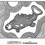 Aboriginal Colouring Pages Coloring Kids Animals Painting Australian Dot Indigenous Ins Australia Naidoc Barramundi Week Template Dreamtime Lessons Symbols Au sketch template