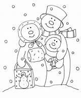 Snowman Family Digi Dearie Dolls Stamps Stamp Digis Unknown Pm Posted Requested sketch template