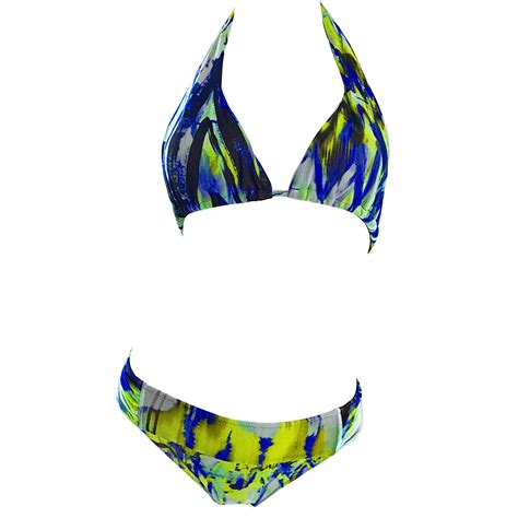 jean paul gaultier c 2001 graffiti stripes bikini swimwear swimsuit 2
