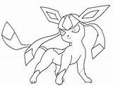 Coloring Pages Pokemon Glaceon Leafeon Lineart Printable Cute Print Eevee Deviantart Getcolorings Easy Color Choose Board sketch template