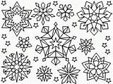 Snowflake Coloring Pages Snowflakes Printable Easy Drawing Color Preschoolers Template Getdrawings Getcolorings Popular sketch template