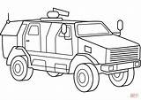 Coloring Military Pages Vehicles Army Truck Vehicle Getcolorings Printable Color sketch template