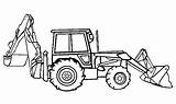 Digger Coloring Pages Backhoe Colouring Drawing Grave Printable Print Truck Diggers Sheets Monster Color Excavator Template Drawings Sketch Son Comments sketch template