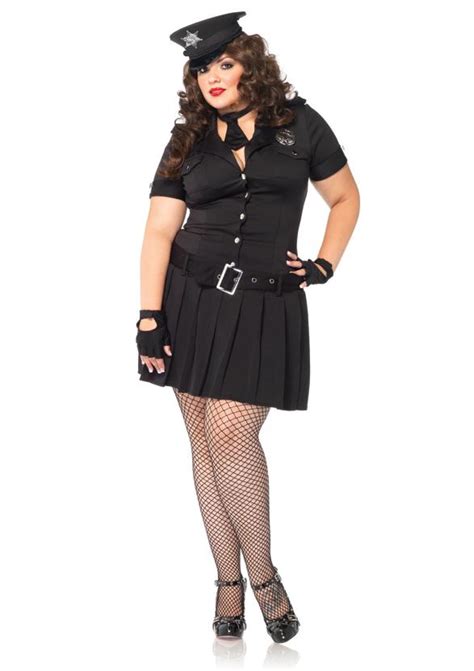 plus size women s sexy police officer cop dress outfit adult halloween