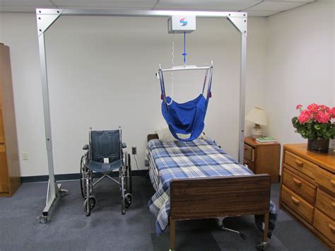 freestanding overhead patient lift system  home health care