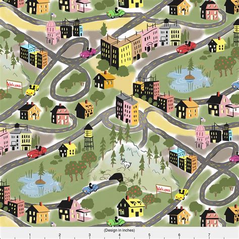 highways fabric   road  vinpauld watercolor etsy fabric cold weather accessories