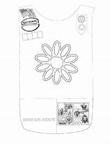 Coloring Daisy Petal Yellow Comments Scout Girl sketch template