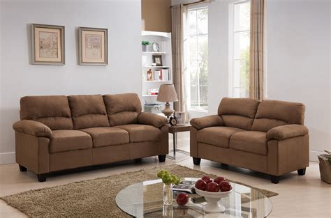 joyland  piece transitional living room set brown upholstered