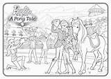 Barbie Horse Pony Pages Coloring Tale Coloringpagesonly sketch template