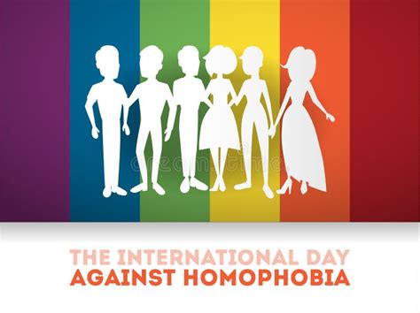 day against homophobia stock vector illustration of rainbow 115560491