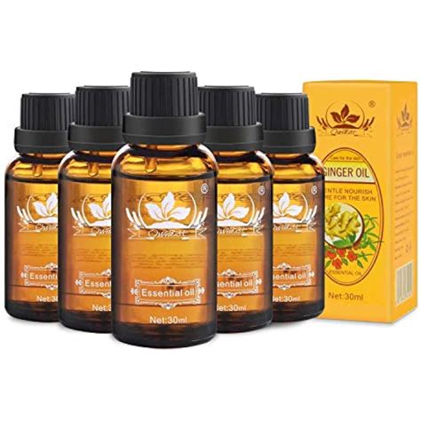 pack ginger massage oil  pure natural lymphatic drainage spa