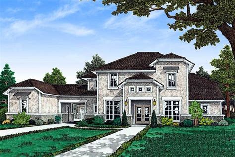 plan fm traditional  story home plan  porte cochere house plans  story homes