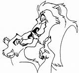 Coloring Zira Lion King Pages Scar Popular sketch template