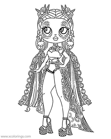 lol surprise omg dolls coloring pages printable book  kids