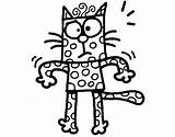 Coloring Polka Dot Pages Dots Cat Para Dibujos Marker Gato Dibujo Animals Animales Coloringcrew Colorear Kindergarten Getdrawings Getcolorings sketch template