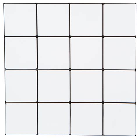 simplify peel stick epoxide wall tile  pack  mini square white