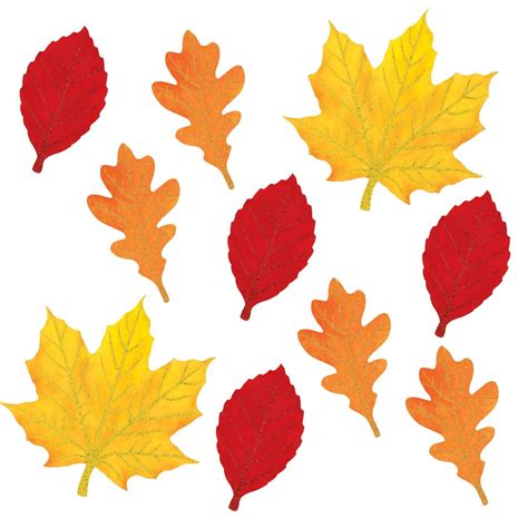 autumn leaf cutouts templates clipart
