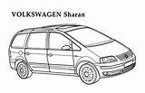 Volkswagen Passat sketch template