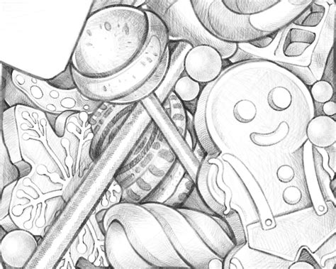 candy jar christmas candy coloring page  kids  adult etsy australia