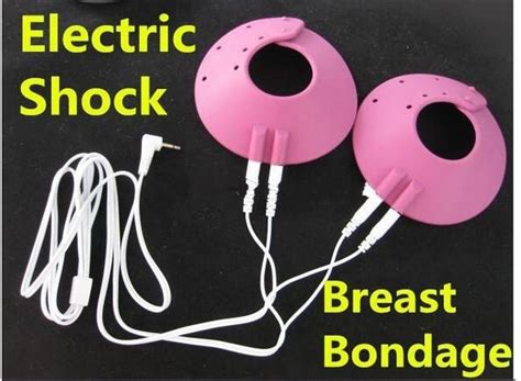 Electric Shock Breast Therapy Cups Pad Stimulator Teaser Electroshock