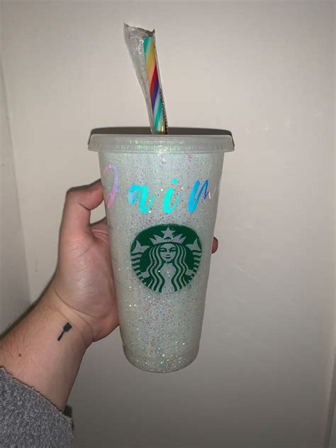 Opal Iridescent Starbucks Cold Cup Etsy