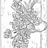 Van Vincent Gogh Coloring Pages Getcolorings sketch template