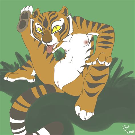 rule 34 2011 anthro breasts feline female fur furry kung fu panda licking master tigress nude