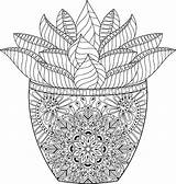 Flowerpot Printable sketch template