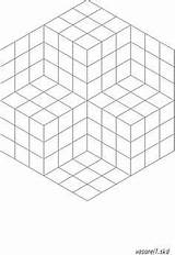 Vasarely Geometrisches Victor Geometrie Kunstunterricht Parallelperspektive Illusion Malen Muster Optische Parkettierung Zentangle Isometrie Tuschezeichnungen Geometrische Visuelle Zeichnung Figuren Reproduction sketch template