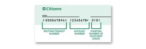 find    routing number citizens